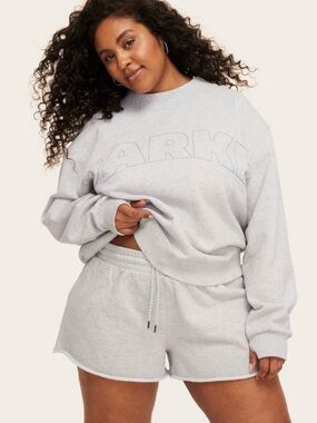 Women's Mid-Rise Pull-On Sweatshorts - Parke x Target Heather Gray NWT